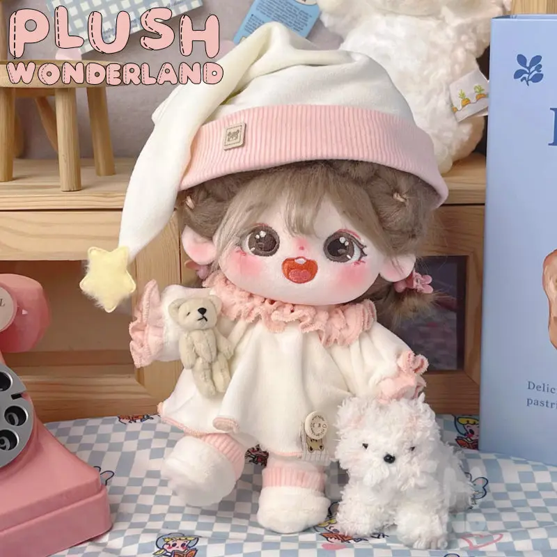 【IN STOCK】PLUSH WONDERLAND Cute Cloud Soft Blue Pink 10CM/20CM Doll Clothes - Image 3