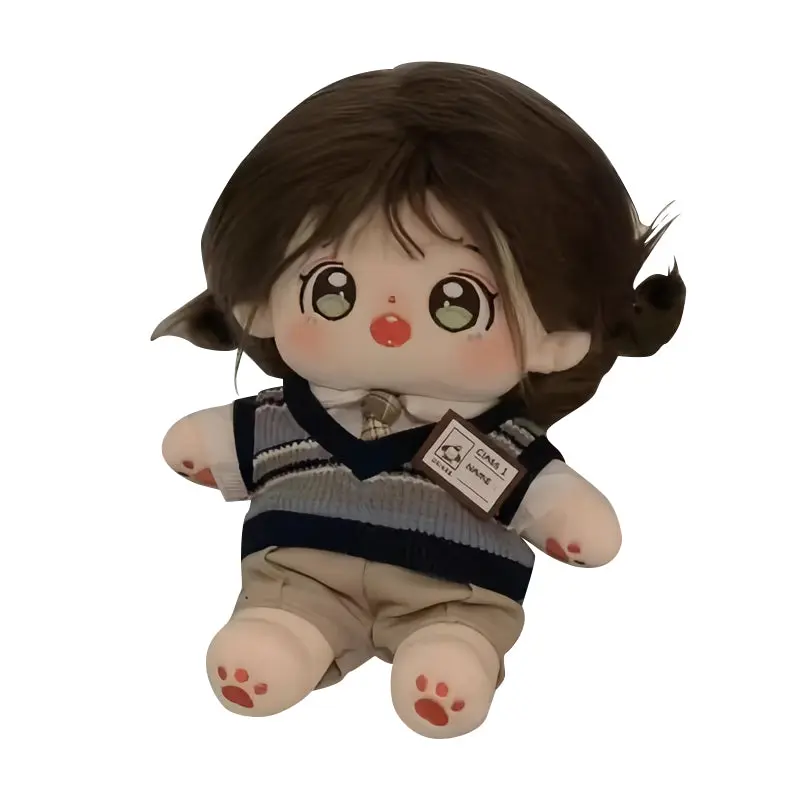 【In Stock】PLUSH WONDERLAND 20cm Plushies Cotton Doll Clothes Academy Style Uniforms Sweater FANMADE - Image 4