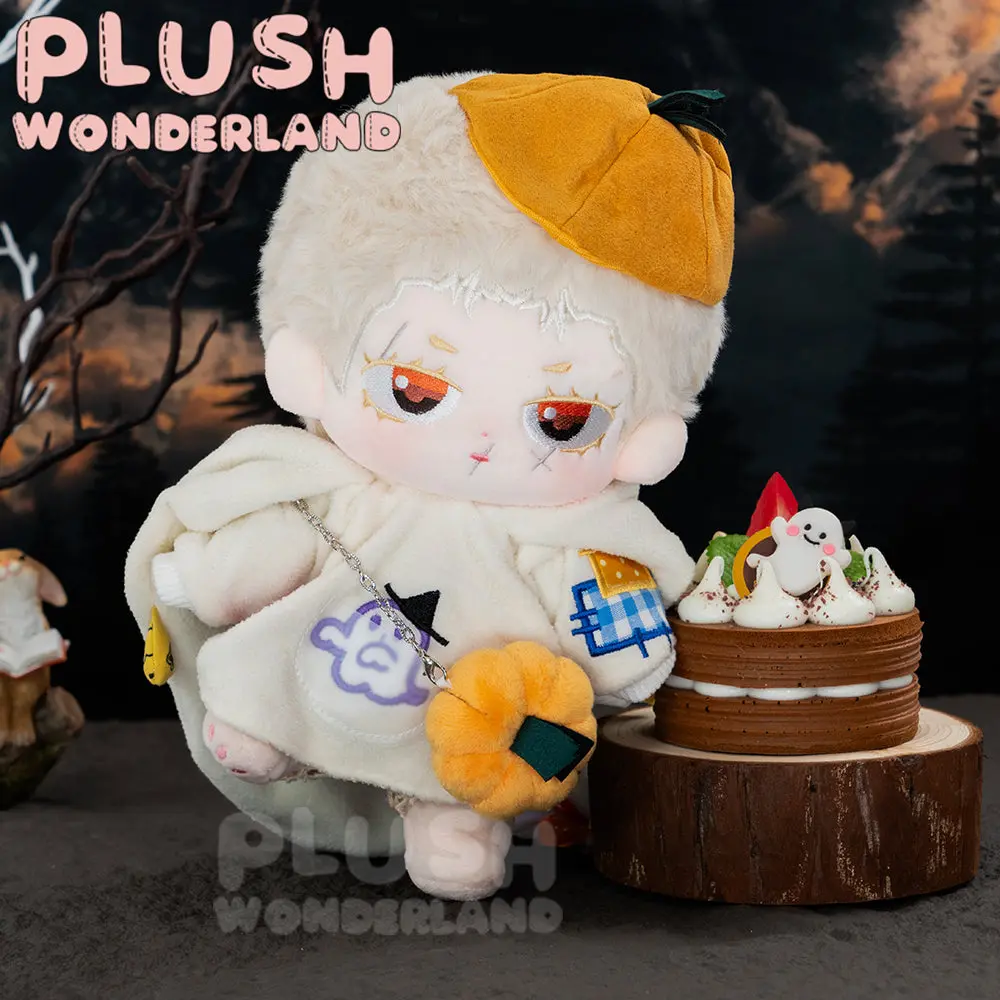 【In Stock】PLUSH WONDERLAND 20CM Plushies Cotton Doll Witch Hat Pumpkin Light Broom Halloween Set FANMADE - Image 6