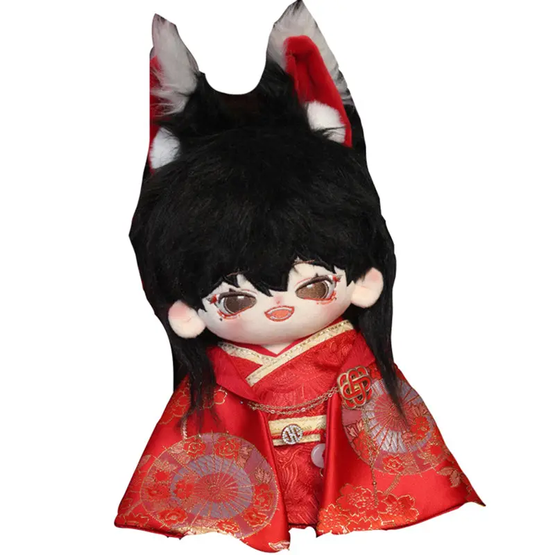【IN STOCK】PLUSH WONDERLAND Ancient Red Wedding Clothes 20CM Cotton Doll Clothes Black Red - Image 7