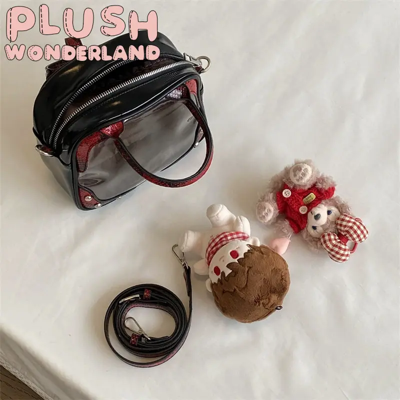【In Stock】PLUSH WONDERLAND Black Crossbody Bag Cotton Doll 18CM Itabag - Image 2