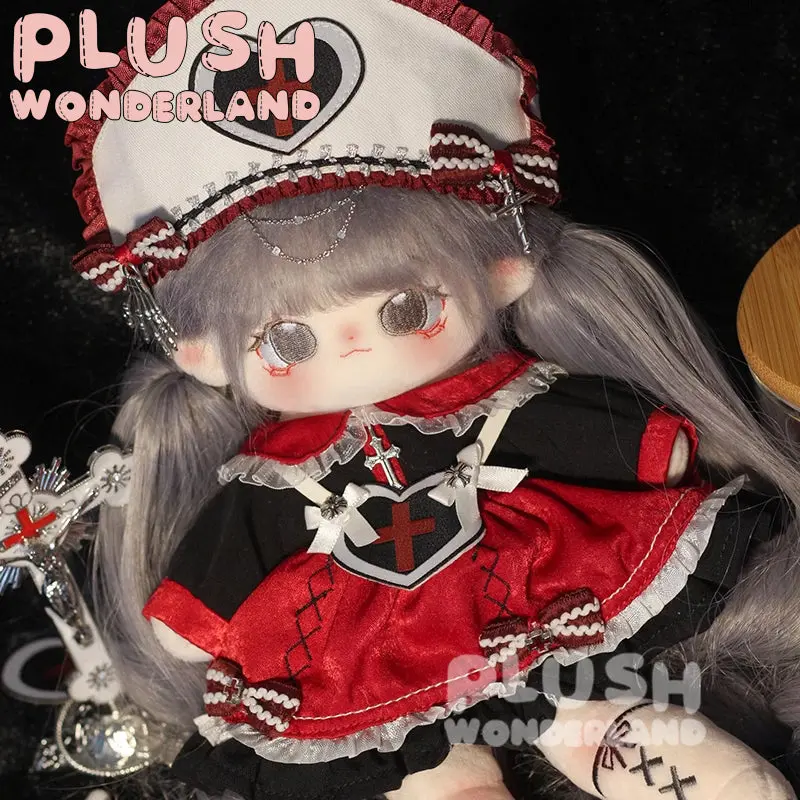 【In Stock】PLUSH WONDERLAND Bloody Mary Nurse Gothic Red and Black Plushies Cotton Doll Clothes 20 CM - Image 2