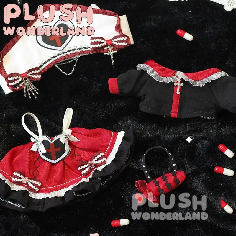 【In Stock】PLUSH WONDERLAND Bloody Mary Nurse Gothic Red and Black Plushies Cotton Doll Clothes 20 CM - Image 5
