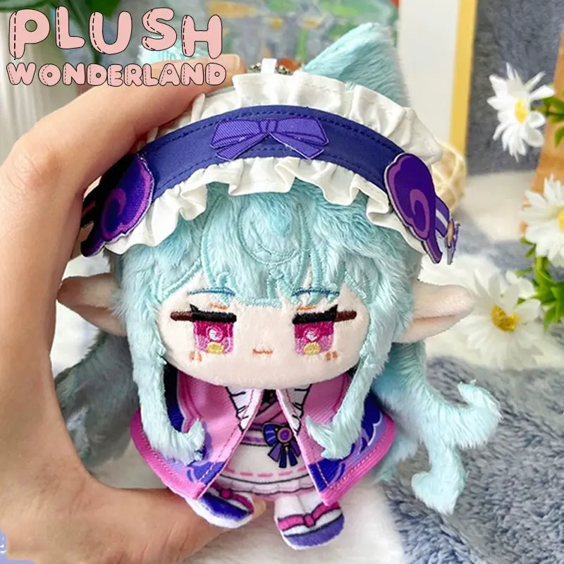 【IN STOCK】PLUSH WONDERLAND Blue Hair Sitting Doll Plush Keychain Cotton Doll Pendant 10CM FANMADE - Image 3