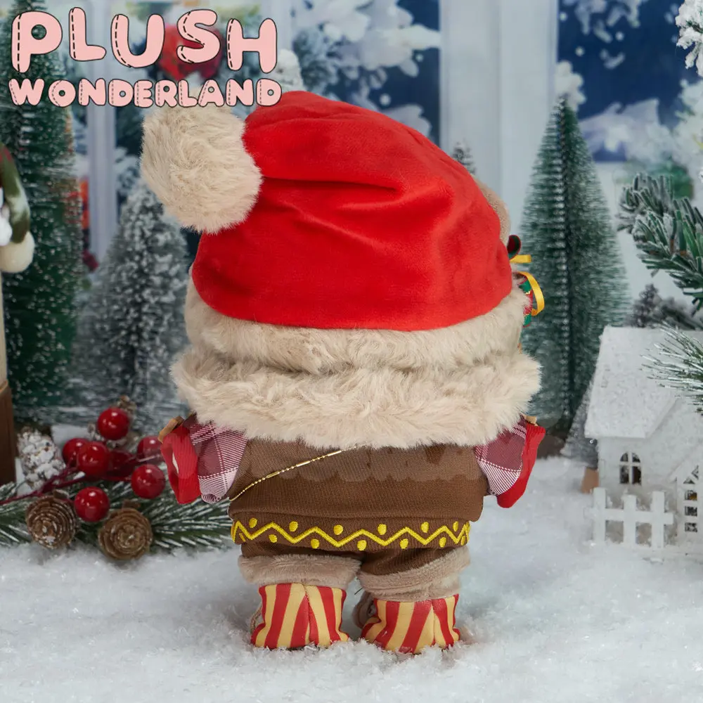 【IN STOCK】PLUSH WONDERLAND Christmas Bear Cotton Doll Clothes 20CM Fluffy Hat Sweater - Image 4