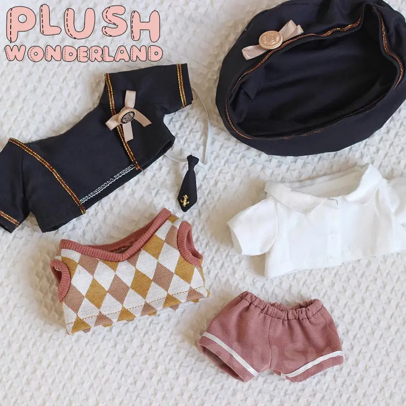 【IN STOCK】PLUSH WONDERLAND College Style Uniform Plushies Cotton Doll Clothes 20CM - Image 6