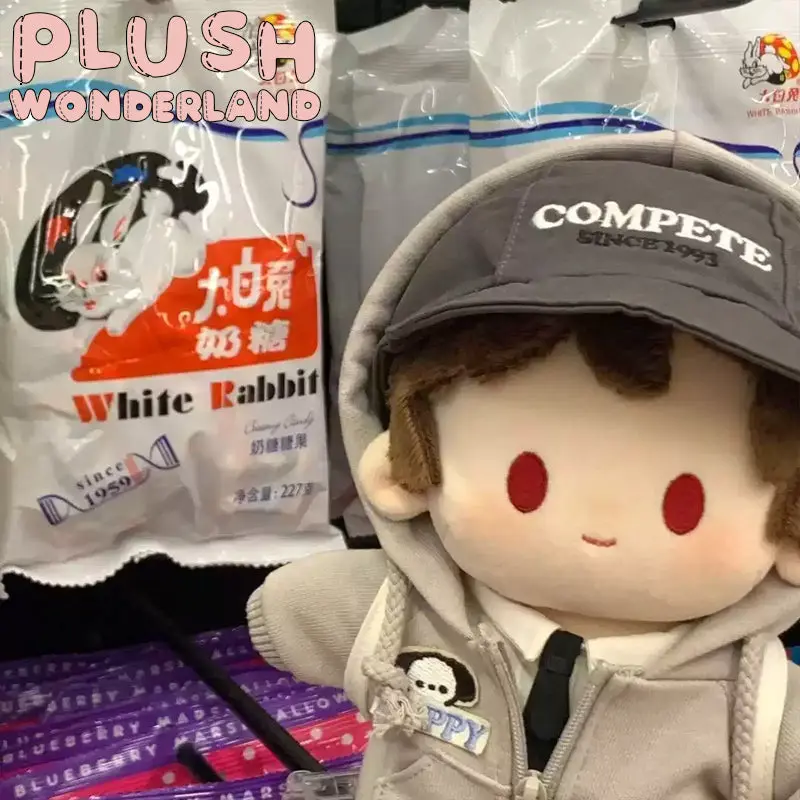 【IN STOCK】PLUSH WONDERLAND Cute Gray Outfit Set 20CM Doll Clothes - Image 2