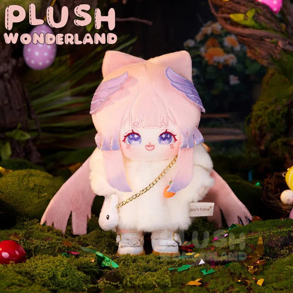 【IN STOCK】PLUSH WONDERLAND Easter Rabbit Fluffy coat Plushies Cotton Doll Clothes 20CM