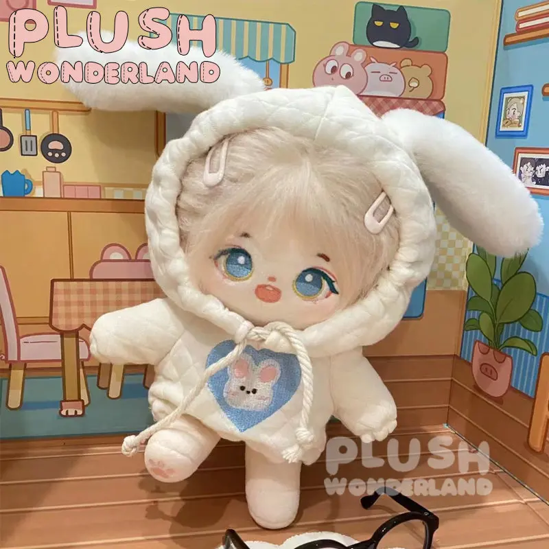【IN STOCK】PLUSH WONDERLAND Fluffy Easter Rabbit Ears Plushies Cotton Doll Clothes 10CM/20CM - Image 3