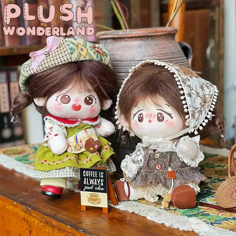 【IN STOCK】PLUSH WONDERLAND Forest Green Brown Girl 20CM Doll Clothes Skirt - Image 2