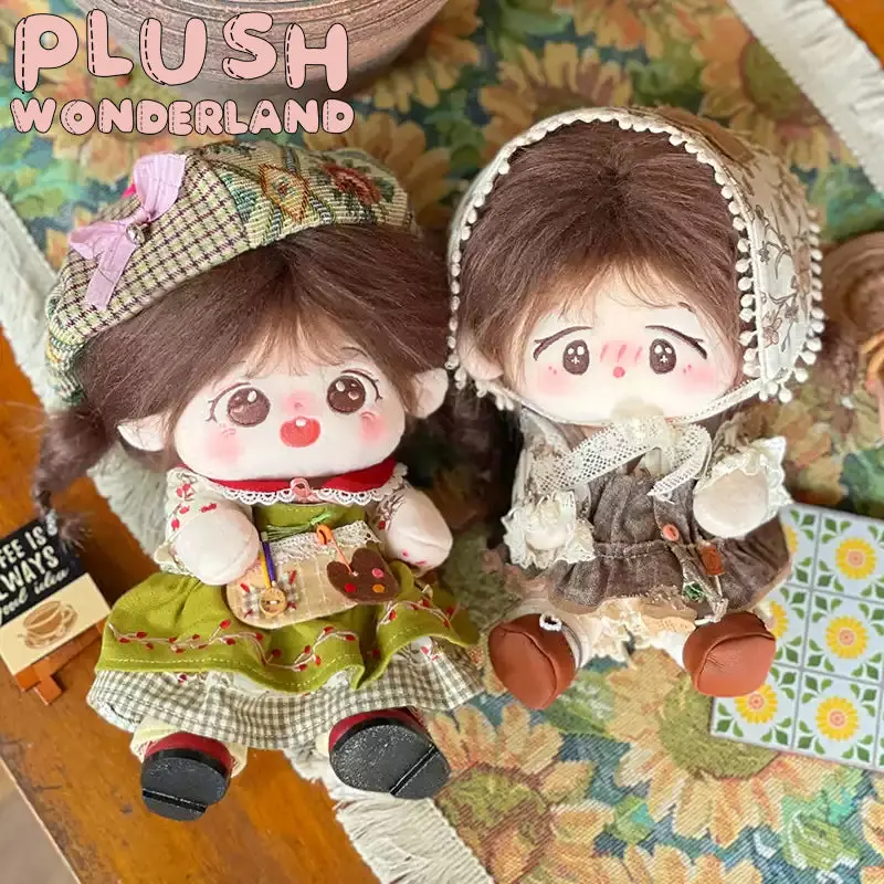 【IN STOCK】PLUSH WONDERLAND Forest Green Brown Girl 20CM Doll Clothes Skirt - Image 3