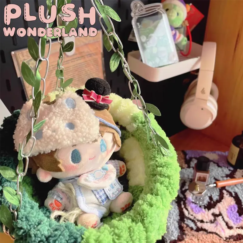 【IN STOCK】PLUSH WONDERLAND Green Swing Hanging Basket 10CM Doll Hammock