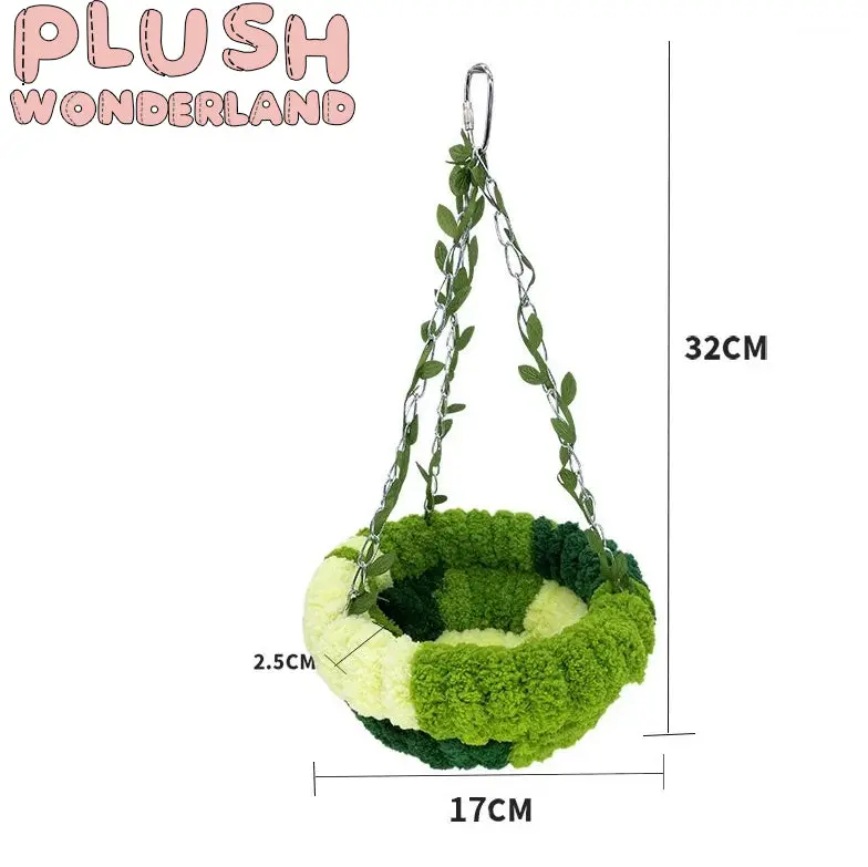 【IN STOCK】PLUSH WONDERLAND Green Swing Hanging Basket 10CM Doll Hammock - Image 5