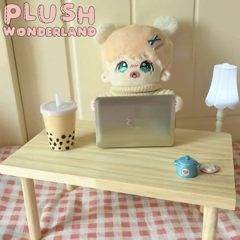 【IN STOCK】PLUSH WONDERLAND Photography Prop Desk 10CM/20CM Doll Wooden Table - Image 3