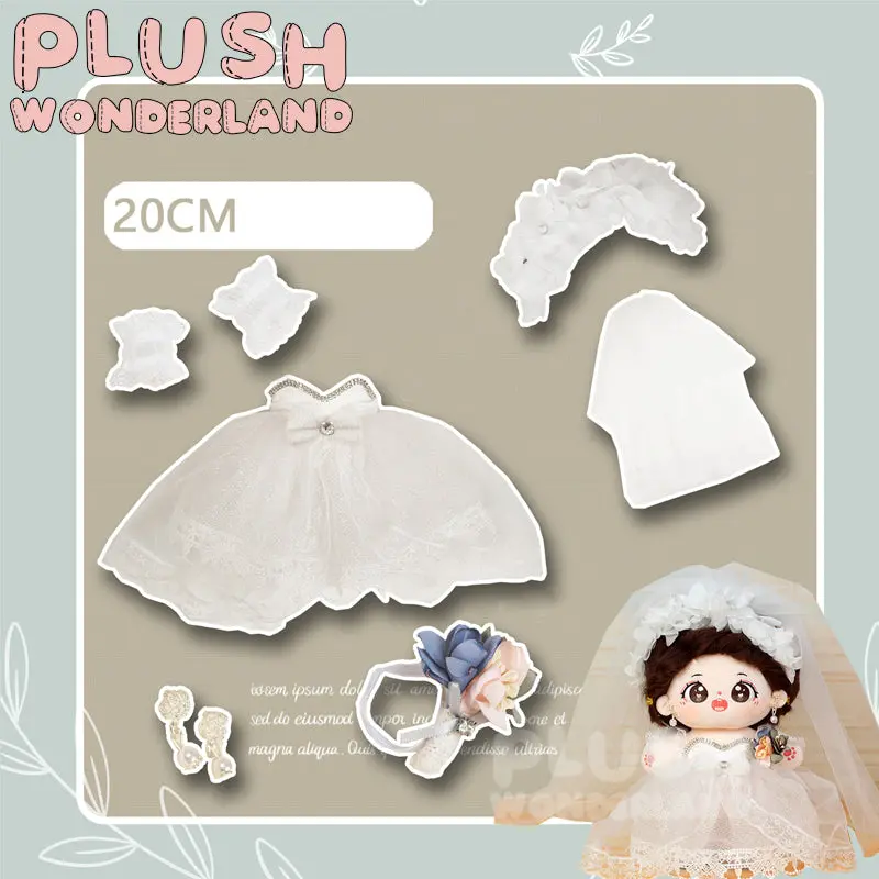 【IN STOCK】PLUSH WONDERLAND Suits And Wedding Dresses Plushies Cotton Doll Clothes 10CM/20CM - Image 4