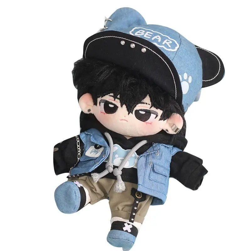 【IN STOCK】PLUSH WONDERLAND Trend Cowboy Vest Plushies Cotton Doll Clothes 20 CM - Image 6
