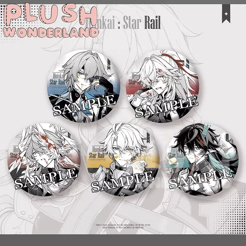 【INSTOCK】PLUSH WONDERLAND Battle-Damaged Series Acrylic Badges
