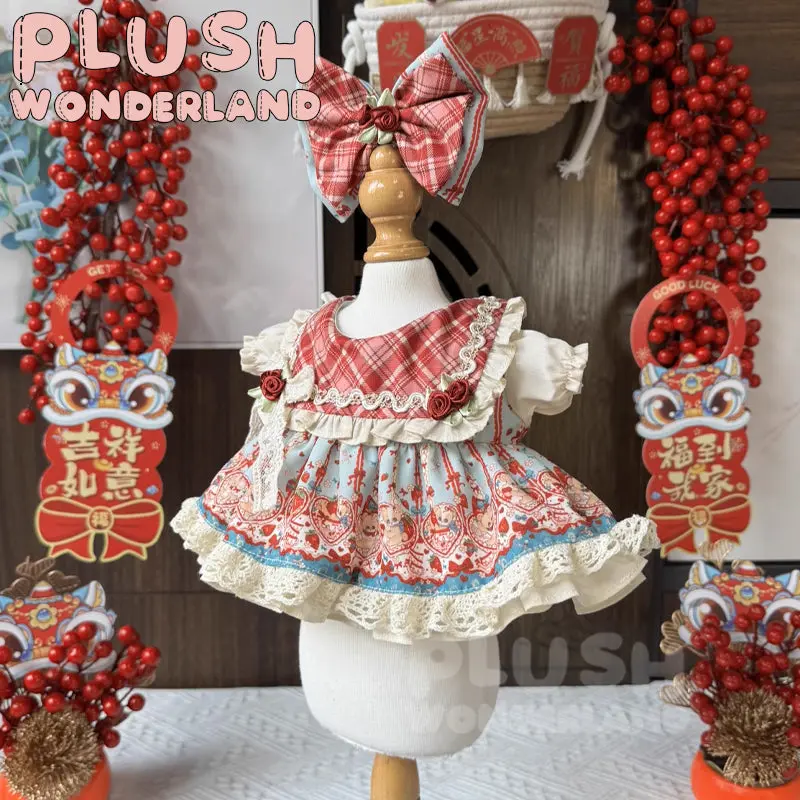 【INSTOCK】PLUSH WONDERLAND Bear Red Princess Dress 20CM Doll Clothes - Image 3