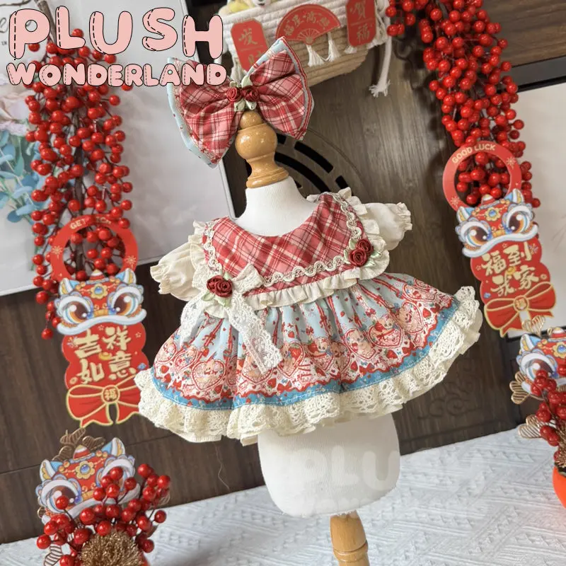【INSTOCK】PLUSH WONDERLAND Bear Red Princess Dress 20CM Doll Clothes - Image 4