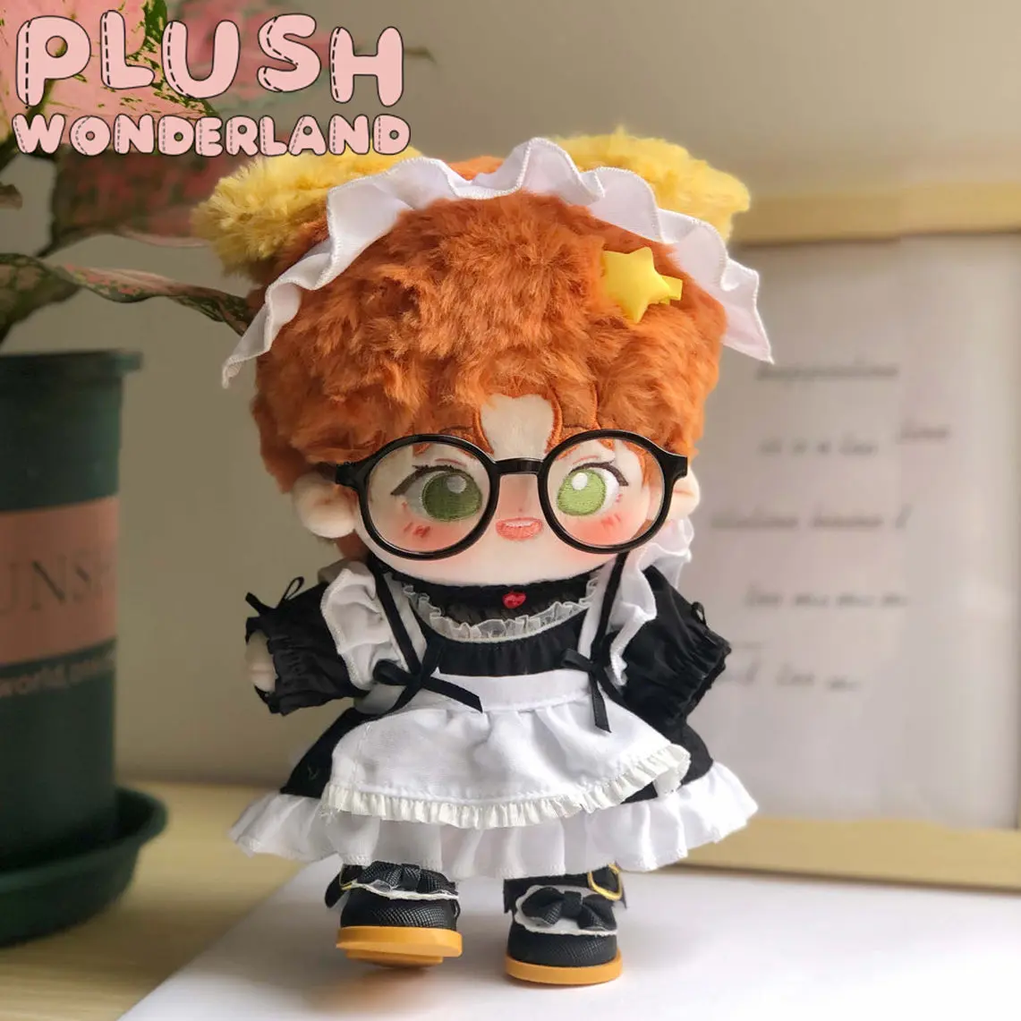 【INSTOCK】PLUSH WONDERLAND Black Lace Maid Suit  10CM/ 20CM Doll Clothes - Image 5