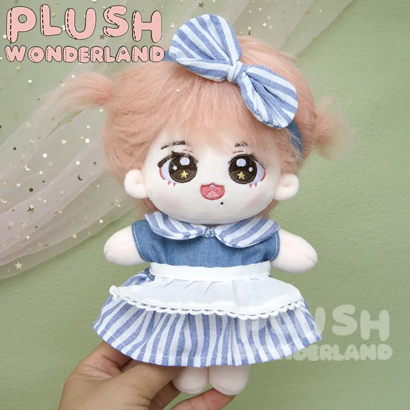 【INSTOCK】PLUSH WONDERLAND Blue Striped Suit 20CM Doll Clothes - Image 2