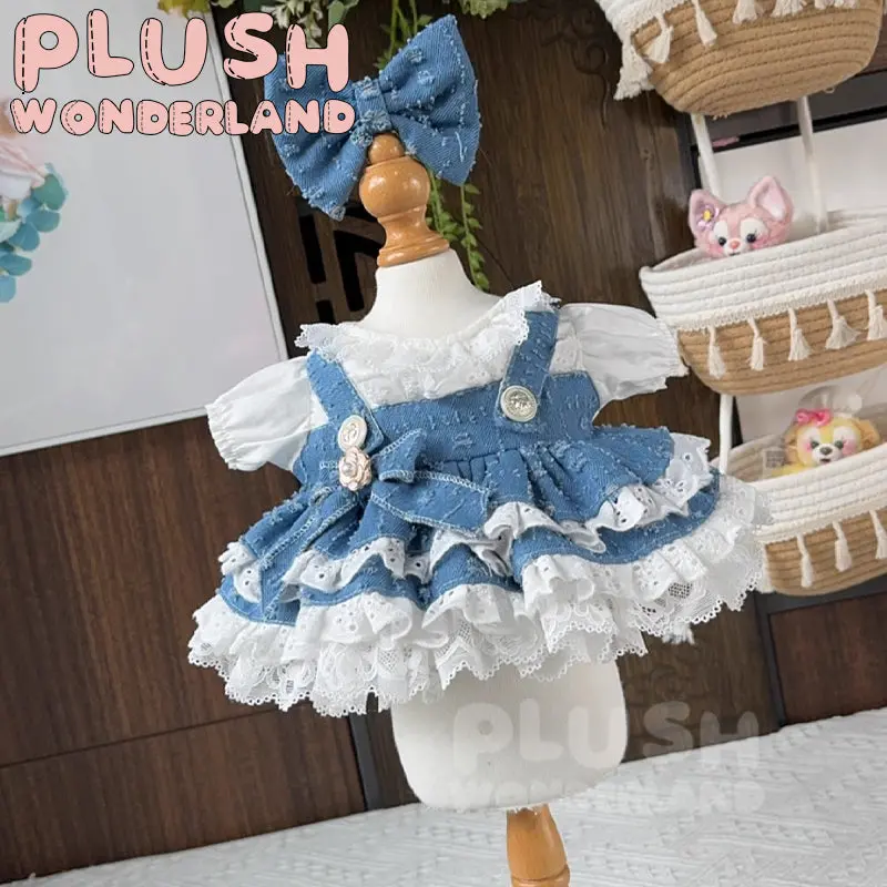 【INSTOCK】PLUSH WONDERLAND Denim Princess Skirt 20CM Doll Clothes - Image 5