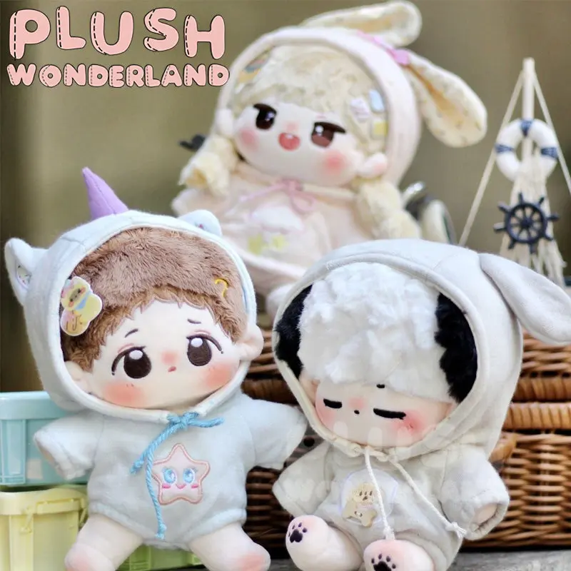 【INSTOCK】PLUSH WONDERLAND Good Night Hooded romper Set 20CM Doll Clothes - Image 4