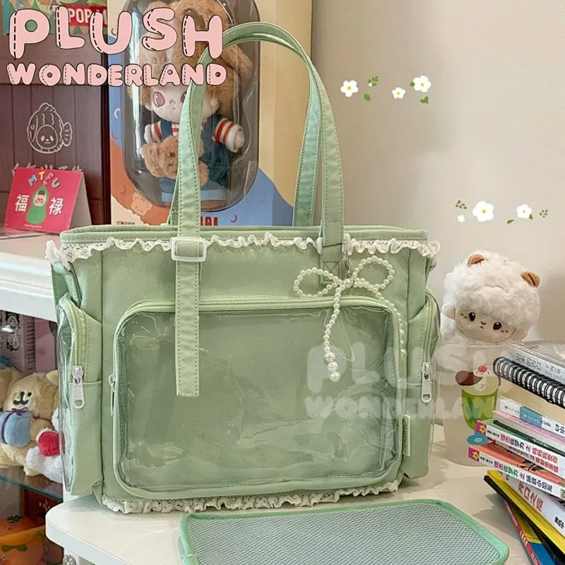 【INSTOCK】PLUSH WONDERLAND Lace Pearl Tote ita-bag - Image 5