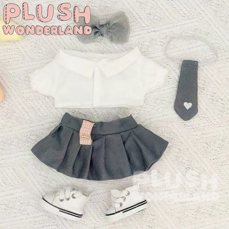 【INSTOCK】PLUSH WONDERLAND Plaid Skirt Suit 20CM Doll Clothes - Image 10