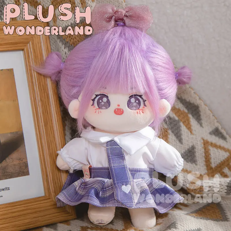 【INSTOCK】PLUSH WONDERLAND Plaid Skirt Suit 20CM Doll Clothes - Image 2