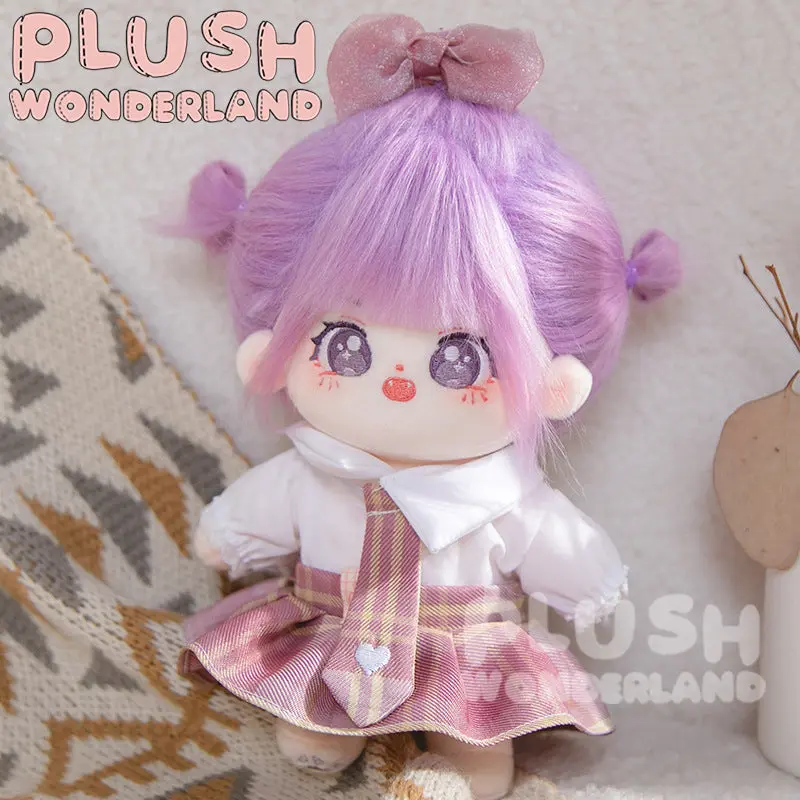 【INSTOCK】PLUSH WONDERLAND Plaid Skirt Suit 20CM Doll Clothes - Image 3