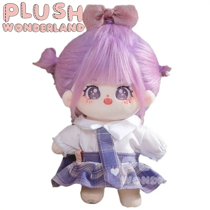 【INSTOCK】PLUSH WONDERLAND Plaid Skirt Suit 20CM Doll Clothes - Image 4