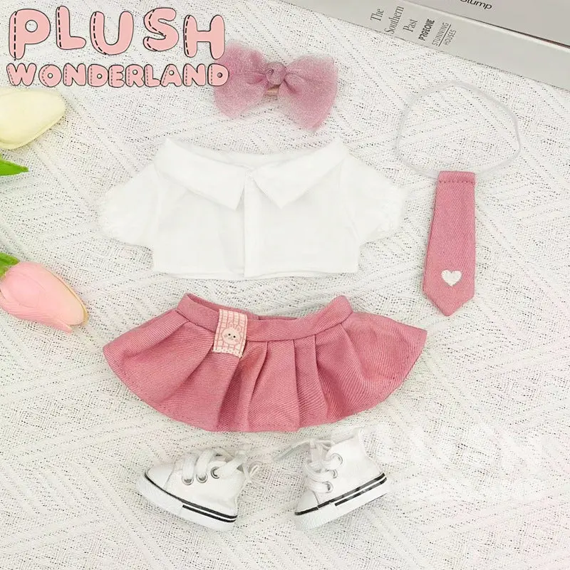 【INSTOCK】PLUSH WONDERLAND Plaid Skirt Suit 20CM Doll Clothes - Image 9