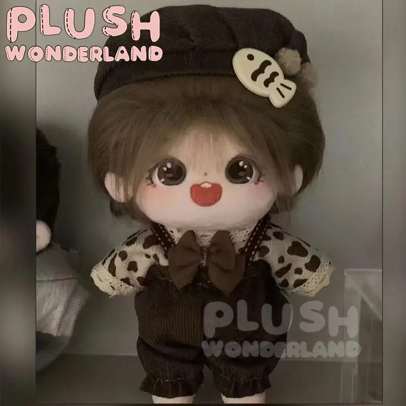 【INSTOCK】PLUSH WONDERLAND polka dot overalls Set 20CM Doll Clothes - Image 4