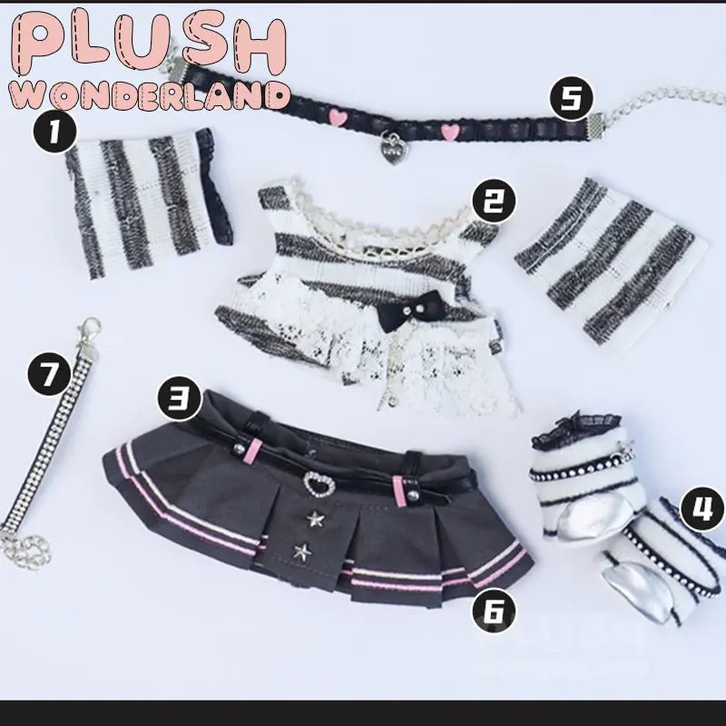【INSTOCK】PLUSH WONDERLAND Punk Cool Set 20CM Doll Clothes - Image 7