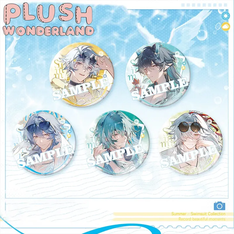 【INSTOCK】PLUSH WONDERLAND Summer Series Gold powder Badges/Acrylic pendant