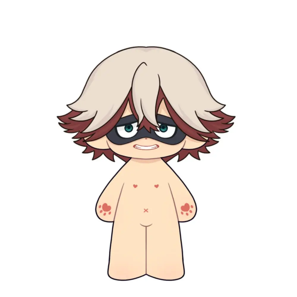 【Plushie Design】PLUSH WONDERLAND boy with eye patch 20CM Cotton Doll FANMADE - Image 3