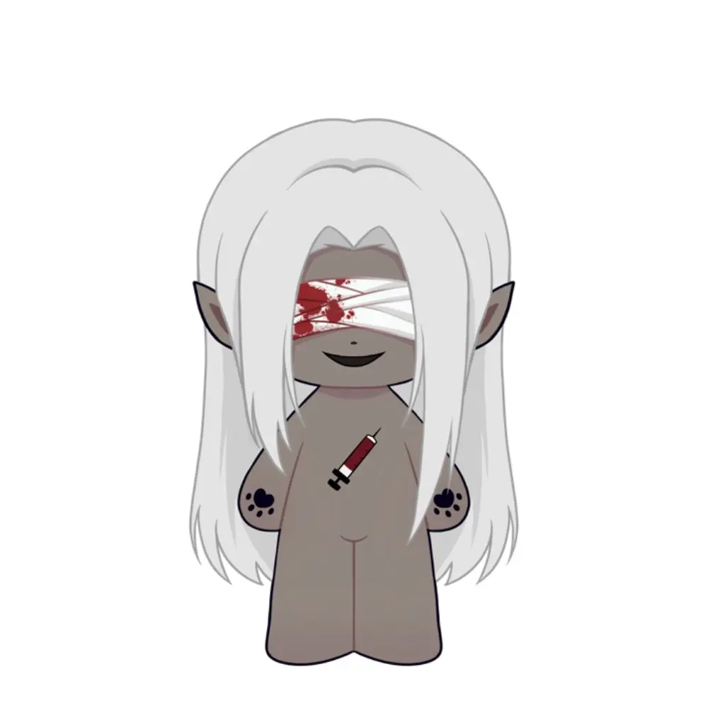 【PRESALE】PLUSH WONDERLAND Cold and Analytical Plushie 20CM Doll FANMADE - Image 3