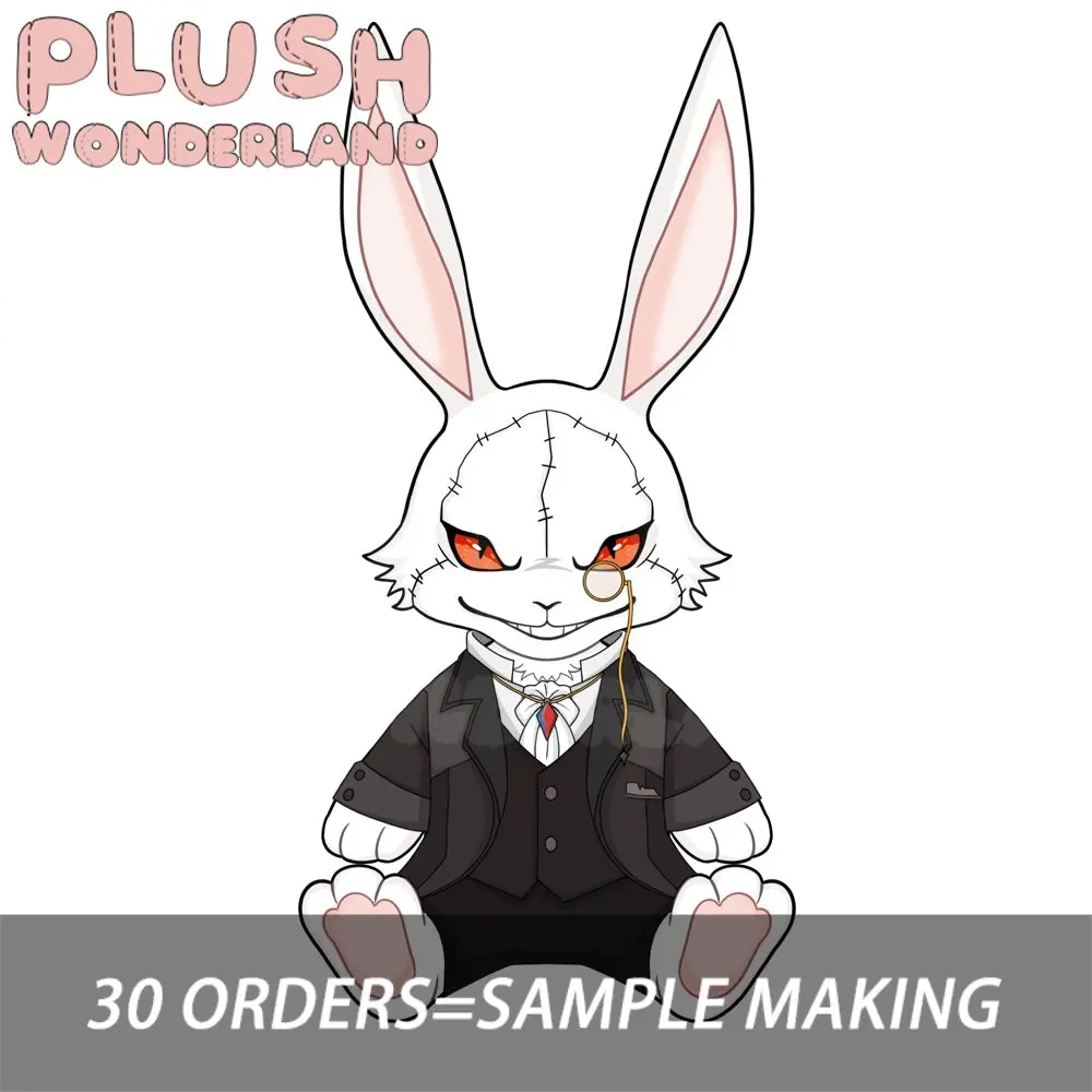 【Poll-Failed】PLUSH WONDERLAND Demon RB  Plushie 30CM Cotton Doll Rabbit FANMADE - Image 3