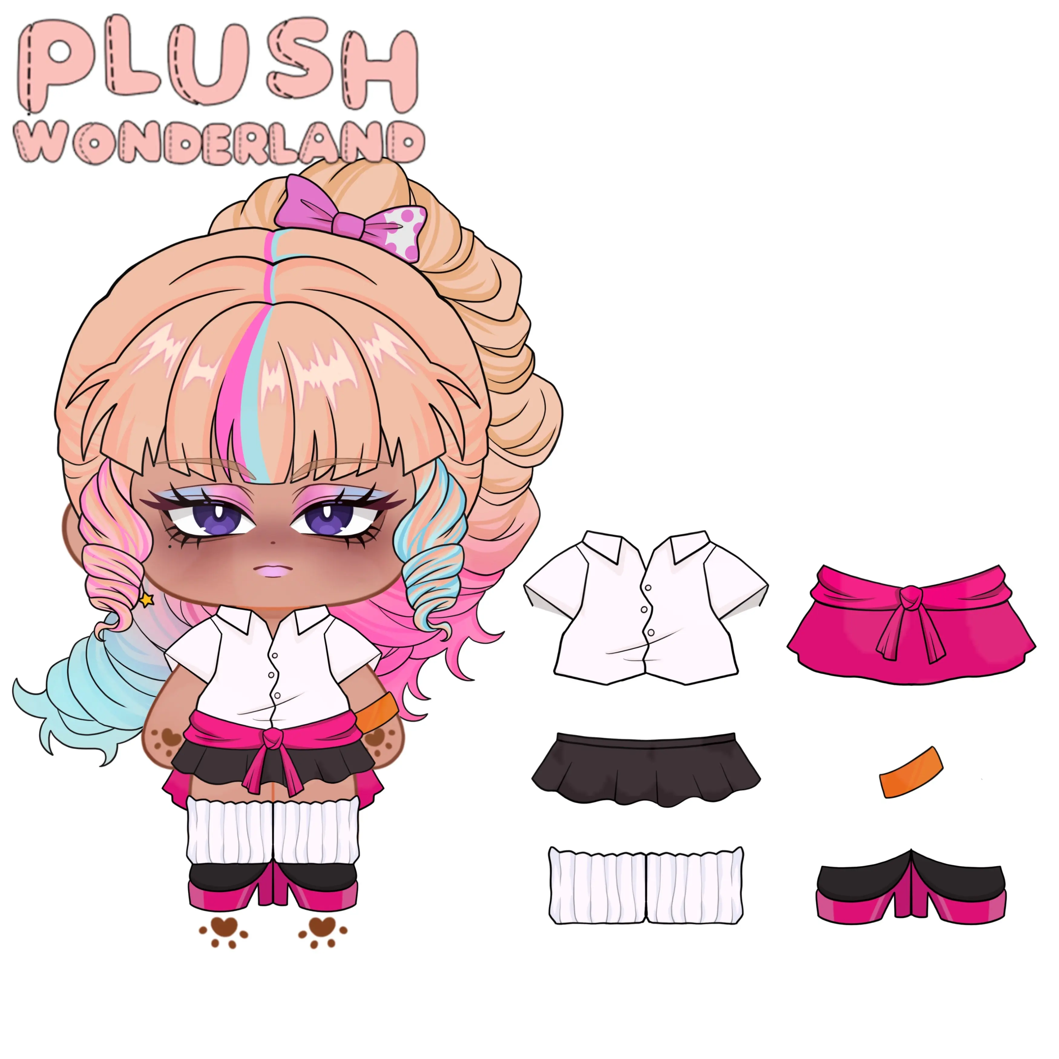 【Poll-Failed】【Authorized】PLUSH WONDERLAND The Kid at the Back Brittney Claire Plushie 20CM Doll FANMADE - Image 6