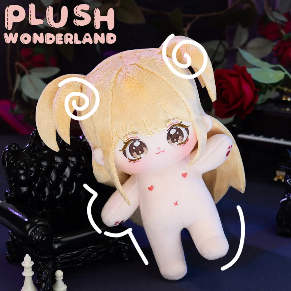 【Sold Out】PLUSH WONDERLAND Anime Apple Berry Sugar Doll Plush 20CM FANMADE Cute Black Outfit - Image 6