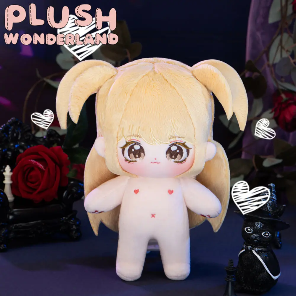 【Sold Out】PLUSH WONDERLAND Anime Apple Berry Sugar Doll Plush 20CM FANMADE Cute Black Outfit - Image 7