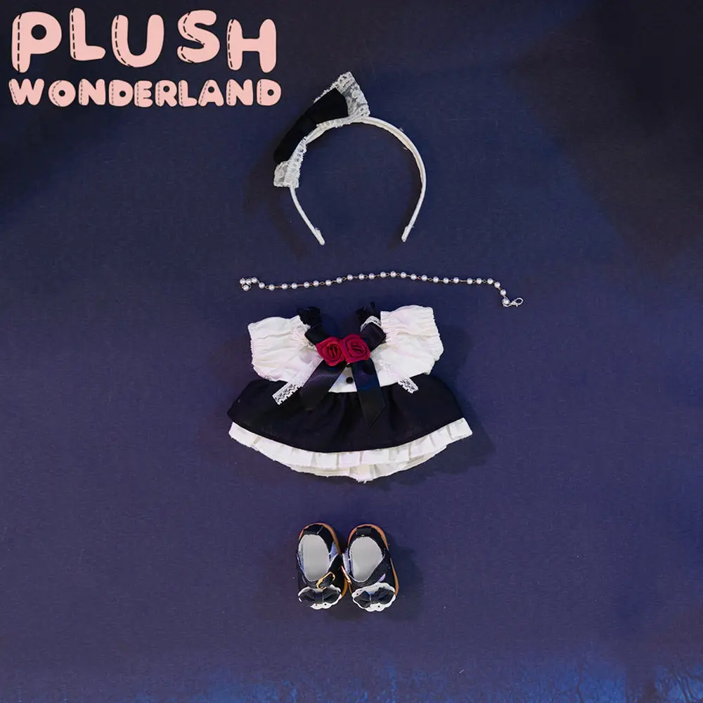 【Sold Out】PLUSH WONDERLAND Anime Apple Berry Sugar Doll Plush 20CM FANMADE Cute Black Outfit - Image 8