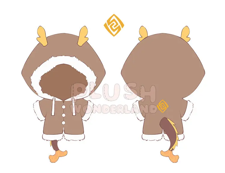 【Last Batch】【INSTOCK 】PLUSH WONDERLAND Game Lord Rock Plush Doll 20 CM FANMADE - Image 12
