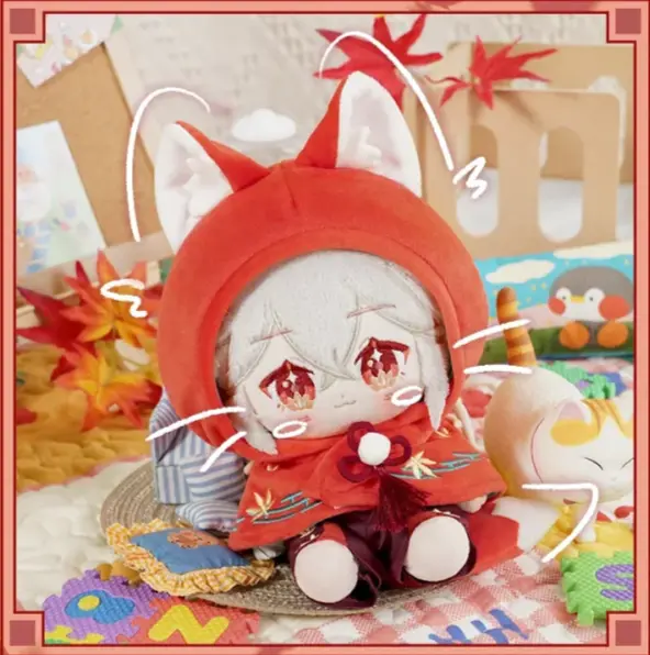 【Sold Out】PLUSH WONDERLAND Red leaves chasing wild waves Cotton Doll Plushies 20CM Plush FANMADE - Image 4