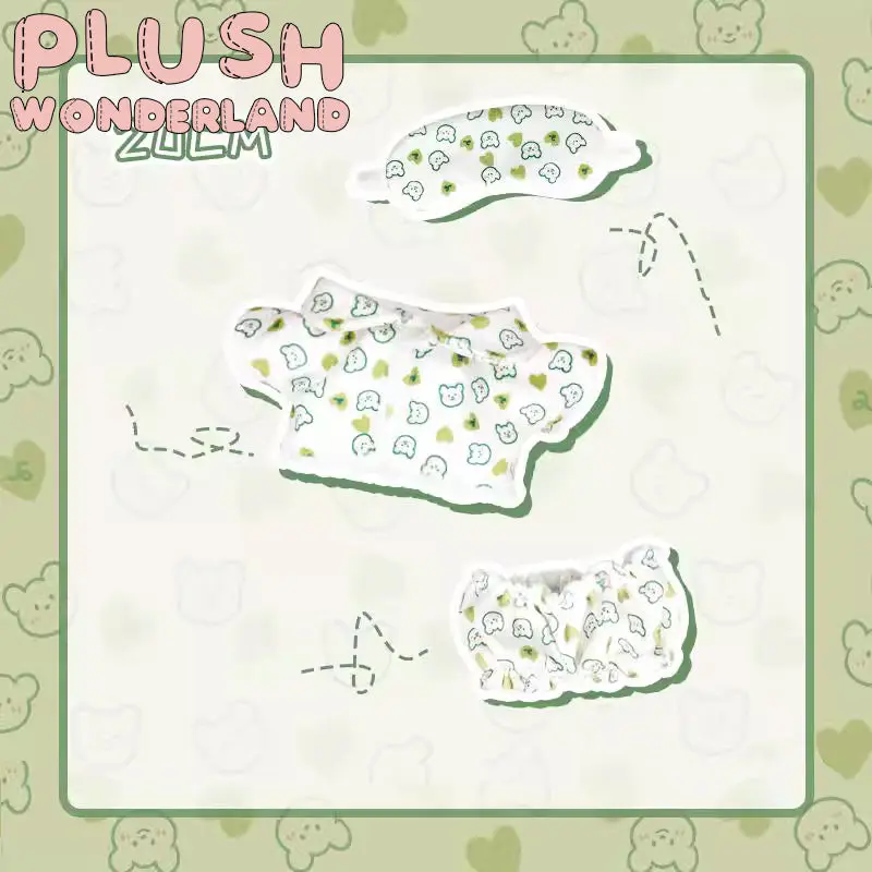 【In Stock】PLUSH WONDERLAND 20cm Plushies Cotton Doll Pajamas/ Sleepwear Clothes Eye mask FANMADE - Image 3