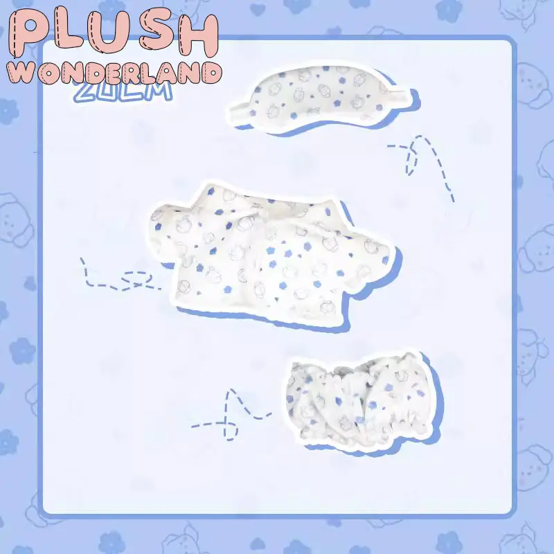 【In Stock】PLUSH WONDERLAND 20cm Plushies Cotton Doll Pajamas/ Sleepwear Clothes Eye mask FANMADE - Image 4