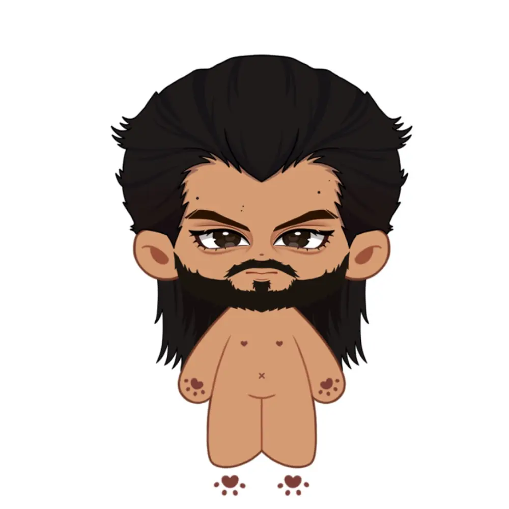 【Poll-Failed】PLUSH WONDERLAND Beard Man Plushie 20CM Cotton Doll FANMADE - Image 3