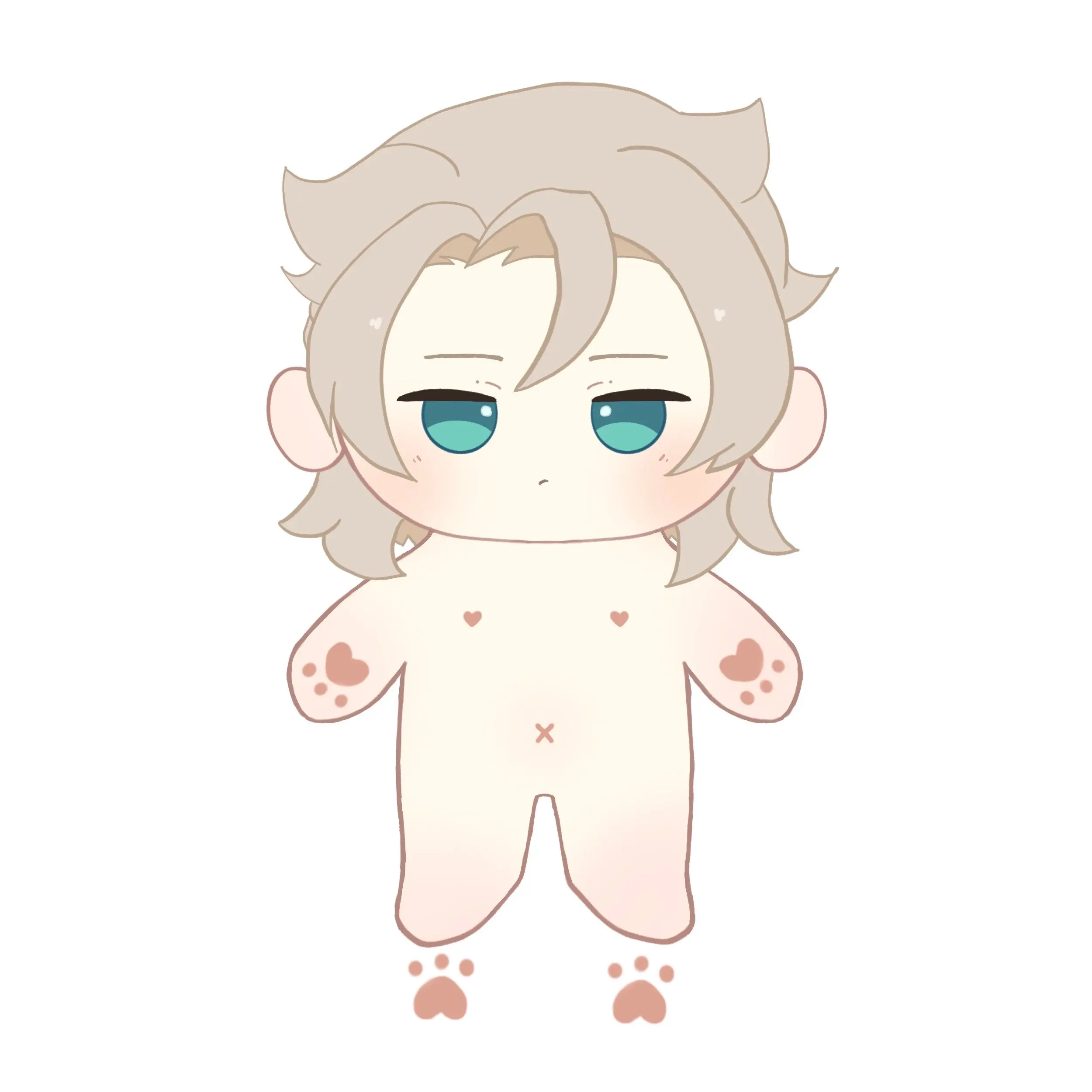 【Poll-Failed】PLUSH WONDERLAND artificial man Printed Body Plush Cotton Doll 10 CM FANMADE - Image 3