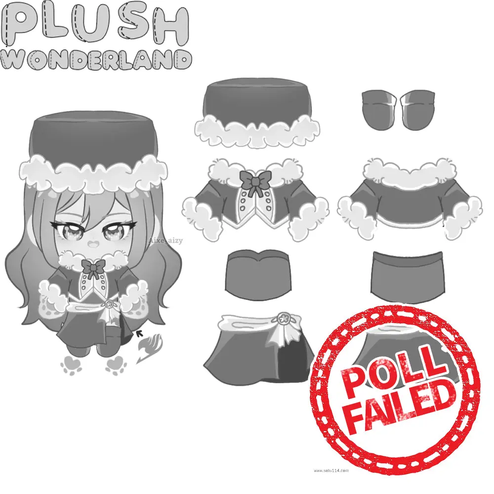 【Poll-Failed】PLUSH WONDERLAND Rain Woman Anime Plushies Cotton 20CM Doll FANMADE
